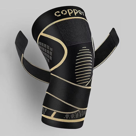 Copper Knee Braces with Strap for Knee Pain Women and Men, Knee Compression Sleeve for Arthritis, ACL, Meniscus Tear